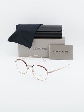 Exclusive Sale! Giorgio Armani AR5103J 3002 Oval Eyeglasses 51mm - Havana / Gold